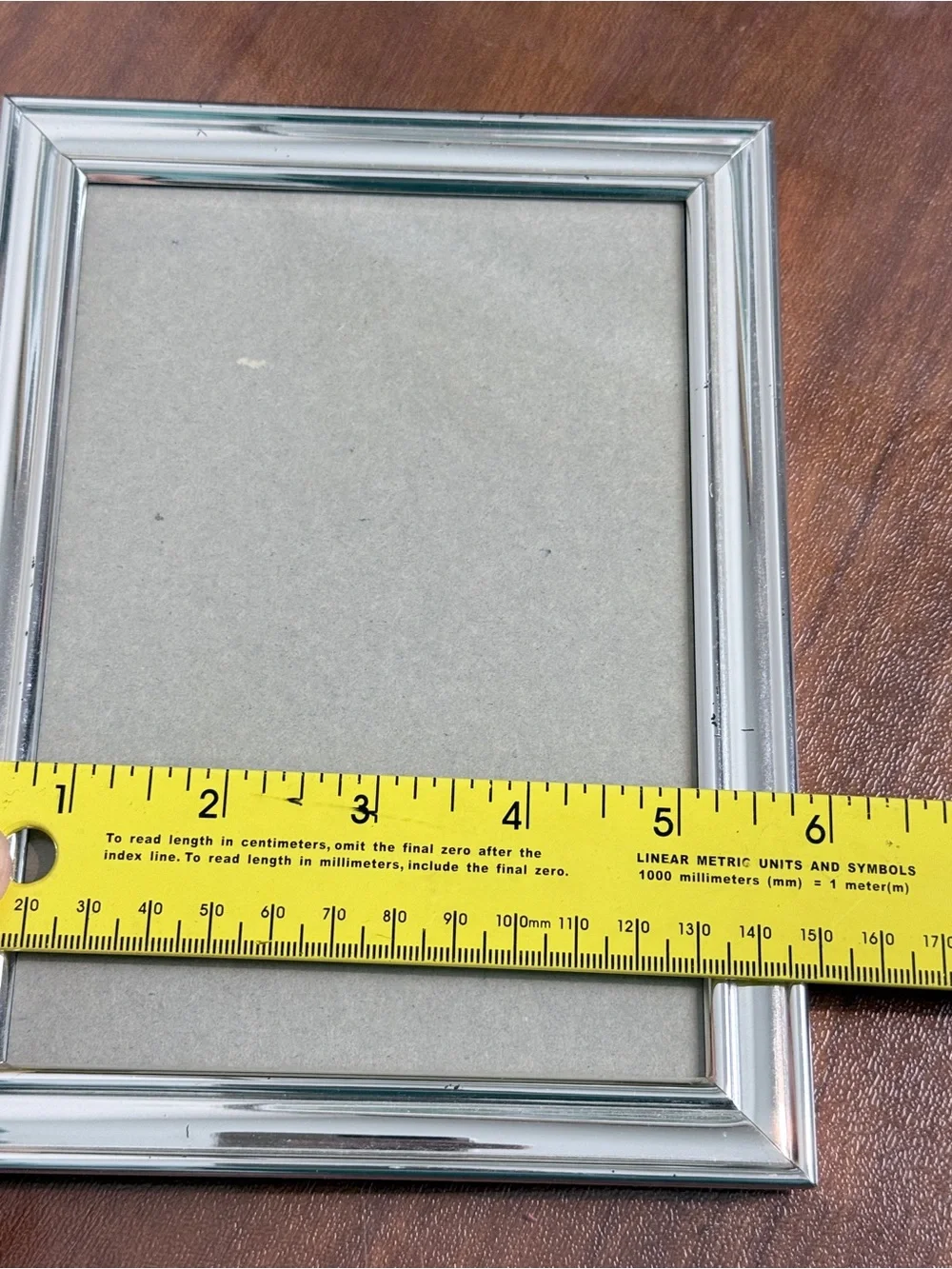 Vintage Chrome 5x7, Brass & Chrome 3x4.5 Photo Frames